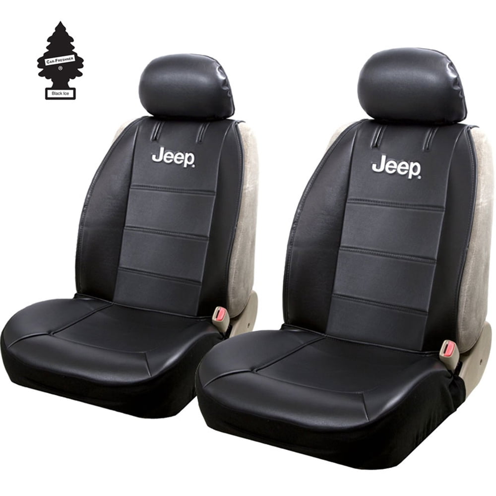 New Pair of Jeep Logo Universal Sideless Car SUV Seat