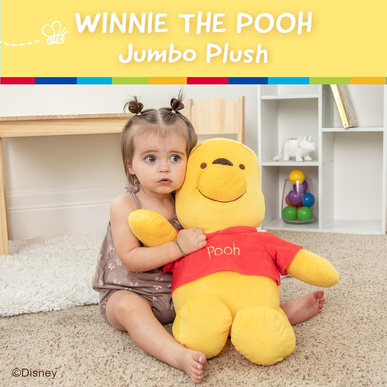 KIDS PREFERRED Disney Baby Winnie The Pooh Stuffed Animal Plush Toy, Disney Plush Winnie The Pooh Toys for Infants & Toddlers, 25 Inches
