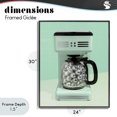 thumbnail image 4 of Stupell Industries Eclectic Disco Coffee Maker over Green Black Framed Giclee Art, 24 x 30, by LISH Creative, 4 of 8