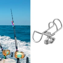 DAMIFU Boat Fishing Rod Holder 316 Stainless Steel Clamp on 25mm Rail Mount Rod Pole