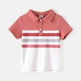 thumbnail image 2 of PatPat Boy Clothes Family Matching Outfits Mommy and Me Polo Shirts for Boy, Red, 2 of 6