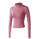 thumbnail image 2 of Chaqueta deportiva de manga larga con cremallera y bolsillos para mujer, camiseta de yoga, camiseta de secado rápido para gimnasio, ropa deportiva con protección solar, abrigos para correr, 2 of 2