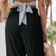 thumbnail image 3 of Pantalones Palazzo Largos De Pierna,Pantalones Sueltos Bolsillo Con Volantes Pantalones De Salón Para Mujer Pantalones Sueltos Para Mujer Funcionalidad Inteligente, 3 of 5