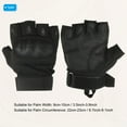 thumbnail image 2 of Uxcell Fingerless Gloves Outdoor Work Half Finger Gloves Breathable Workout Gloves Black XL, 2 of 5