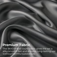 thumbnail image 4 of Seasonwood Queen Sheets Set 4 Pcs Silky Bedding Set 1800 Microfiber 2 Pillowcase 20"x30"Dark Grey, 4 of 7