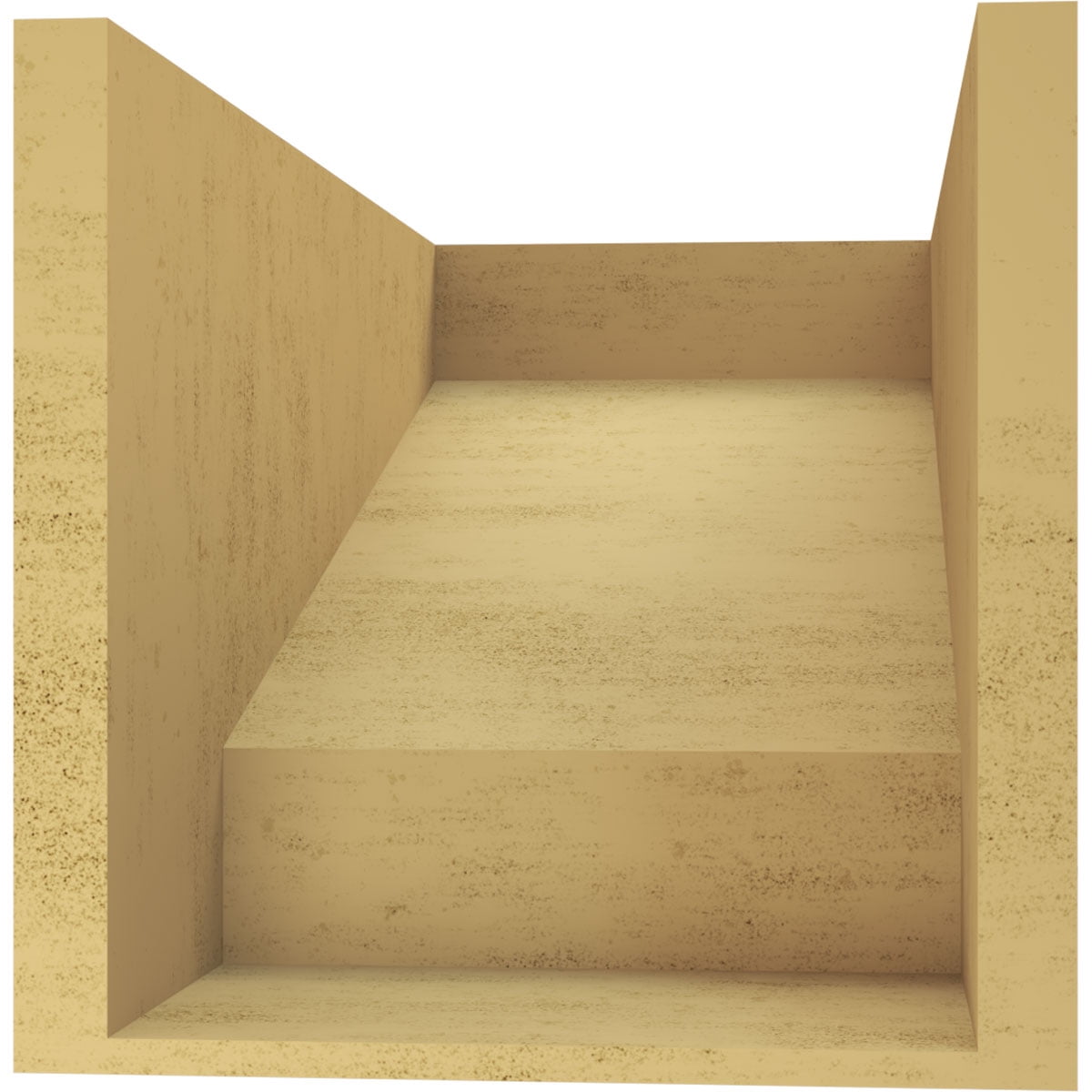 11"W x 22"D x 11"H Wide Clemmons Rough Cedar Woodgrain TimberThane Corbel, Primed Tan