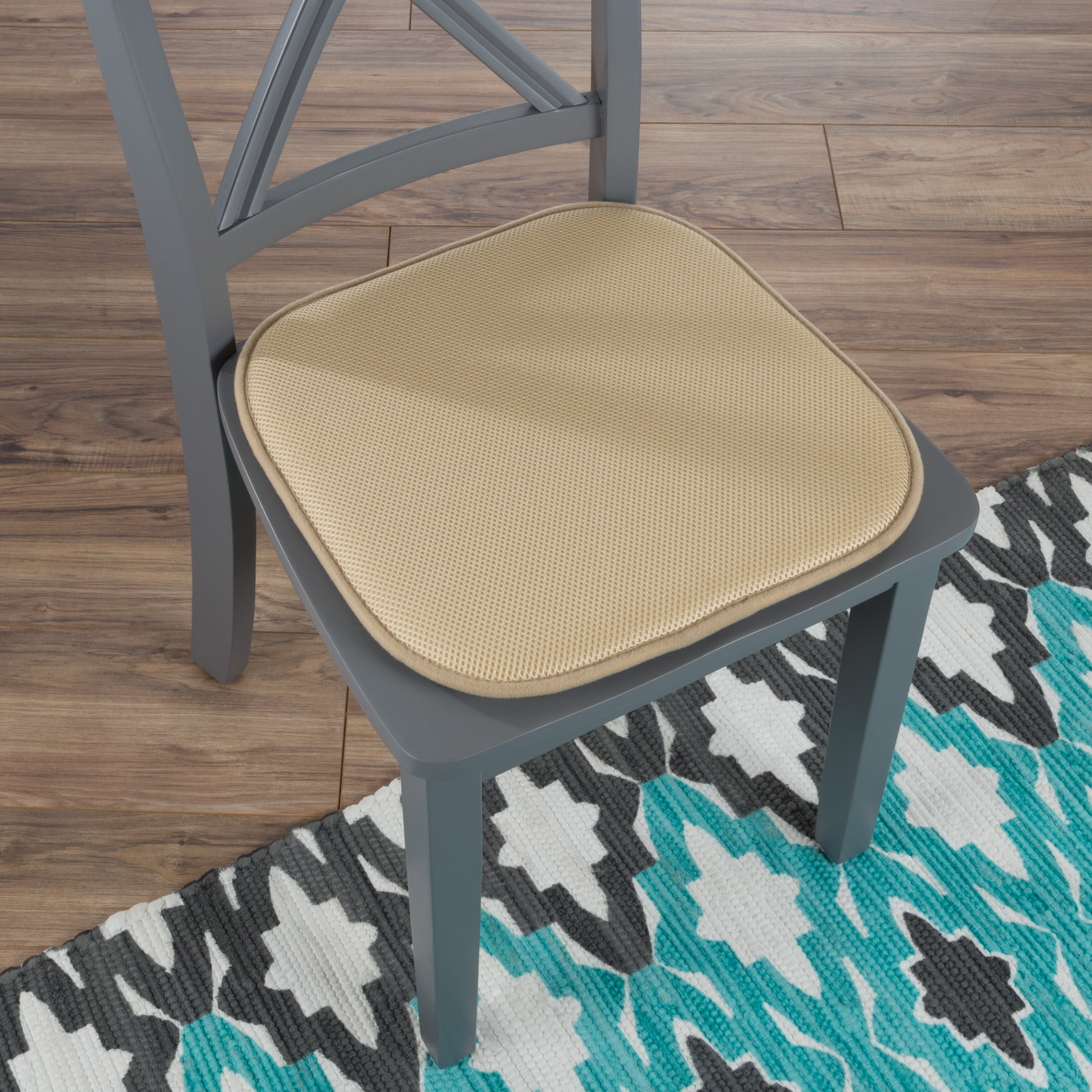 Memory Foam Chair CushionSquare 16Â”x 16Â” Chair Pad with NonSlip