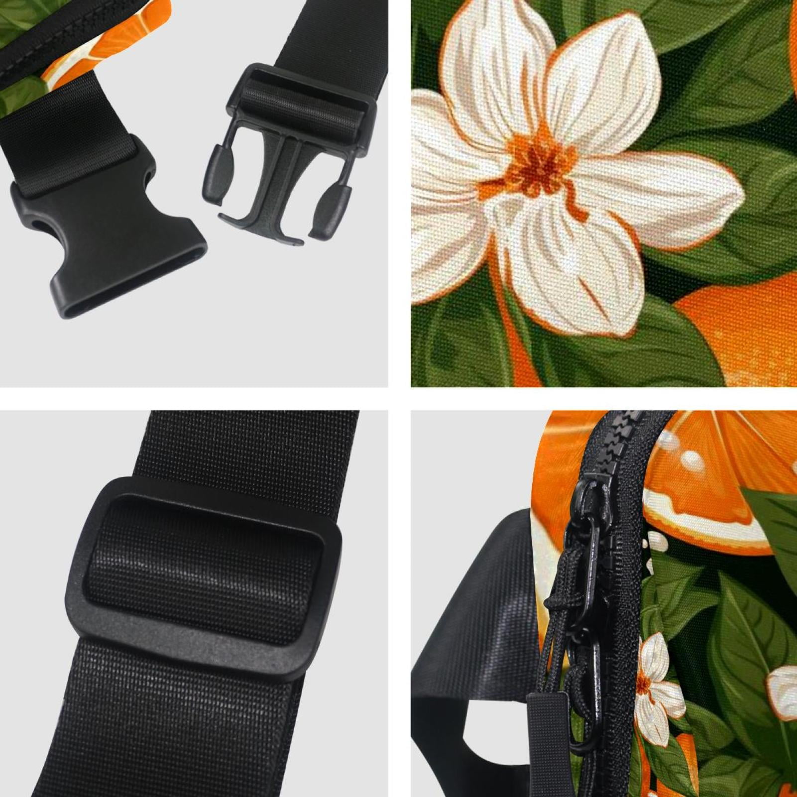 Oranges Lightweight Adjustable Fanny Bag Running Belt Waist Pack with Extension Strap Unisex