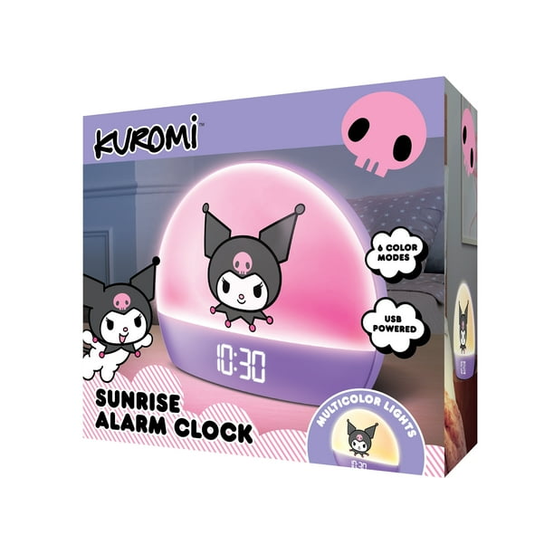 Hello Kitty Sunrise Alarm Clock - Multicolor Lights, USB Charging