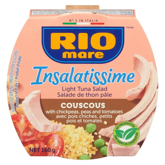 Rio Mare Insalatissime Salade Couscous et le Thon Pâle 160g