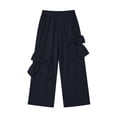 thumbnail image 2 of Teen Girls Parachute Pants Bowknot Wide Leg Elastic High Waist Sweatpants Kids Loose Casual Trousers, 2 of 9