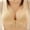 Beige, variant on loopsun Womens Plus Size Bra,Women's Bra Soild Wire Free Underwear One-Piece Bra Everyday Front Buckle Underwear