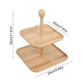 thumbnail image 3 of Wooden 2-Tier Cupcake Stand with Detachable Trays for Birthday Parties Weddings and Events Dessert Display Rack, 3 of 7