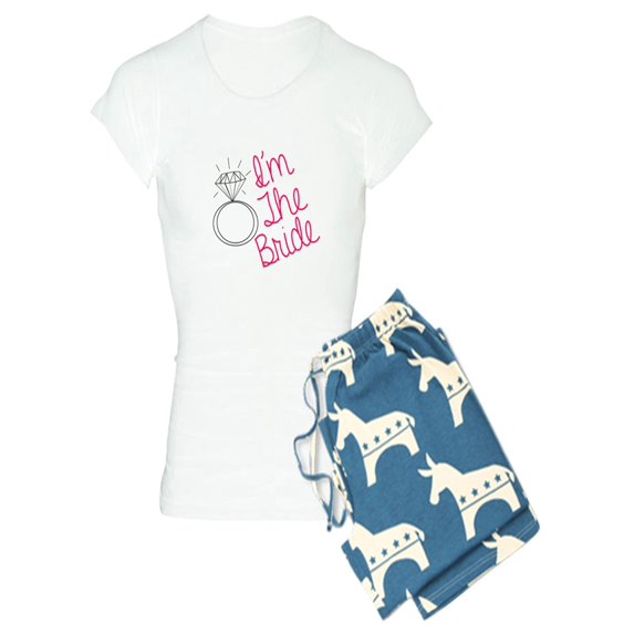 CafePress - Im The Bride Pajamas - Women's Light Pajamas