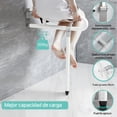 thumbnail image 2 of Barras de Seguridad para Baño con patas de apoyo,Pasamanos Abatibles para Inodoro con tira fluorescente,Rieles de Inodoro antideslizante,para mayores,discapacitadas,embarazadas, 2 of 7