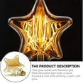 thumbnail image 4 of Vintage Star Shaped Light Bulb, Amber Glow Edison Style Long-lasting Energy Efficient Trendy Glass Design, For Not Damp Locations Without Waterproof Base (E27), 4 of 6