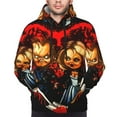 thumbnail image 5 of Lsque Chucky Pattern Casual Men's Hoodie,Hooded Sweatshirt with Kangaroo Pocket,Pullover Hoodie-XX-Large, 5 of 8