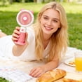 thumbnail image 6 of Mini Handheld Fan USB Rechargeable Portable Small Fan 3 Speed Settings Personal Cooling for Travel Office Beach by PALIFEUR, 6 of 7