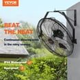 thumbnail image 2 of Ventilador de pared VEVOR, 18 pulgadas, 3 velocidades, IP44, impermeable, negro, 2 of 9