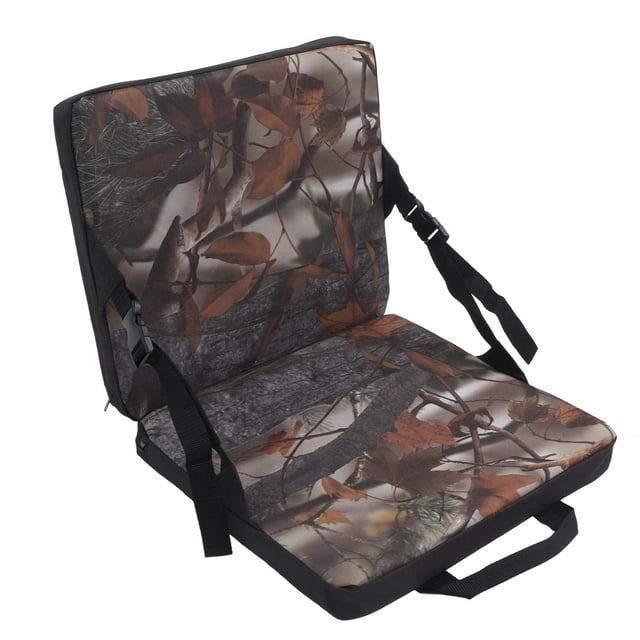 Portable Cushion, Storage Pocket Thicker Moisture Resistant Folding Chair Cushion Built In Sponge Handle Easy To Carry For Hiking
