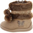 thumbnail image 2 of Kali Footwear Girls Zello Butterfly Glitter Pom Pom Boots, 2 of 7