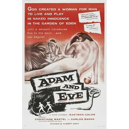 Adam and Eve POSTER (27x40) (1962) (Style B)