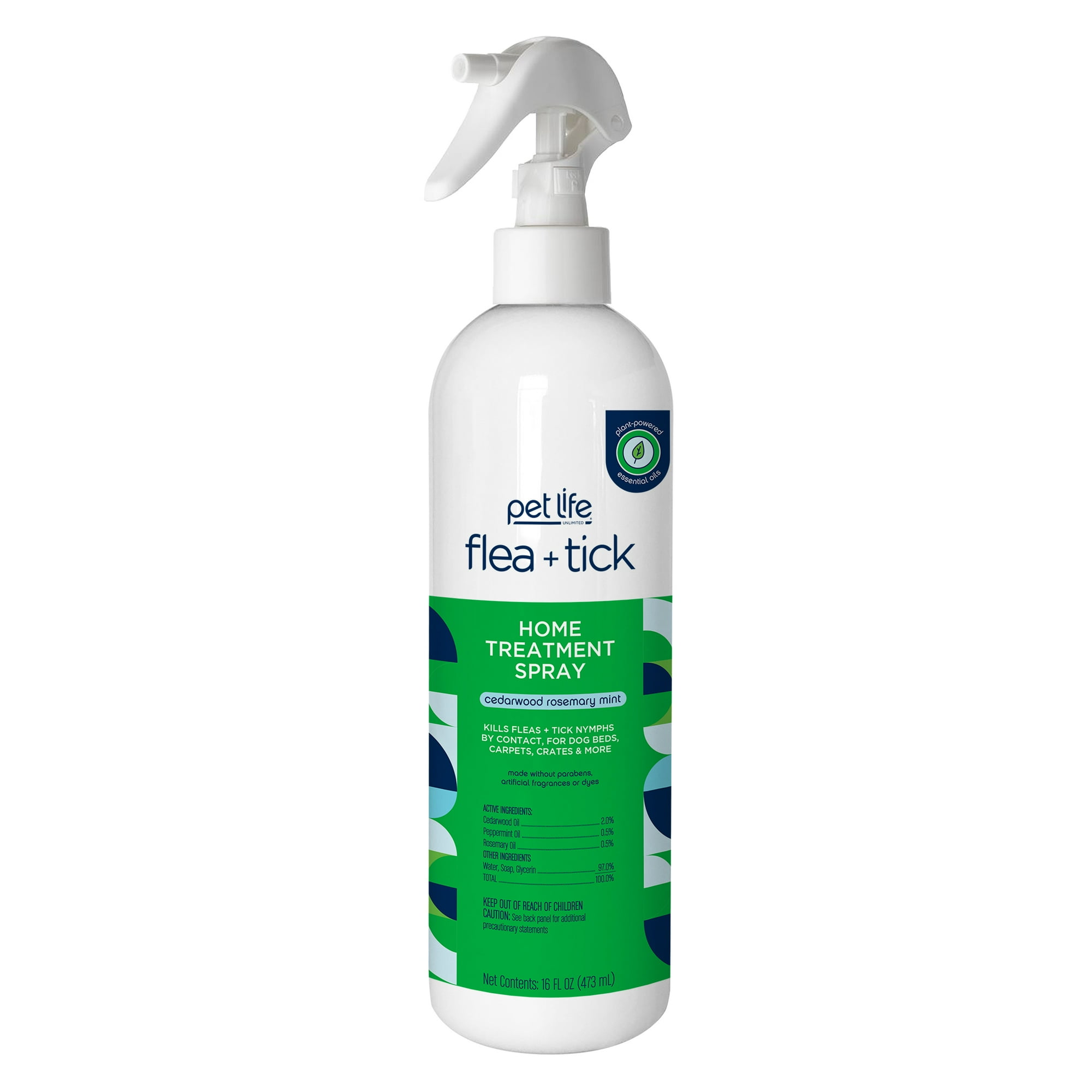 Pet Life Unlimited Flea & Tick Home Treatment Spray for Homes with Dogs or Cats, 16oz