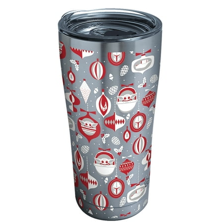 Tervis Star Wars - The Mandalorian Holiday Triple Walled Insulated Tumbler Travel Cup Keeps Drinks Cold & Hot, 20oz, Stainless Steel
