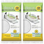 Purina s Breeze Cat Pads Refill, Clean & Easy Disposable Cat Pads for Breeze Litter System, Odor Control Cat Pads for Multiple Cats, 4 Cat Pads/Pack (Pack of 2)