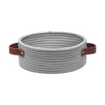 thumbnail image 1 of Cesta de almacenamiento con asas para estantes, cesta para artículos diversos de escritorio, cestas de cuerda de algodón para armario, entrada, mesa Gris, 1 of 8