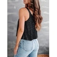 thumbnail image 6 of Women'S Sequin Tank Top Sleeveless Camisole Vest Tank Tops Shining Shirts Black M, 6 of 7