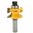 thumbnail image 4 of Cabinet Door Tenon Milling Cutter, 1/2in Round Shank Rail Stile Router Bit Professional YG6 Alloy Flute Carbon Steel Sharper  For MDF, 4 of 8