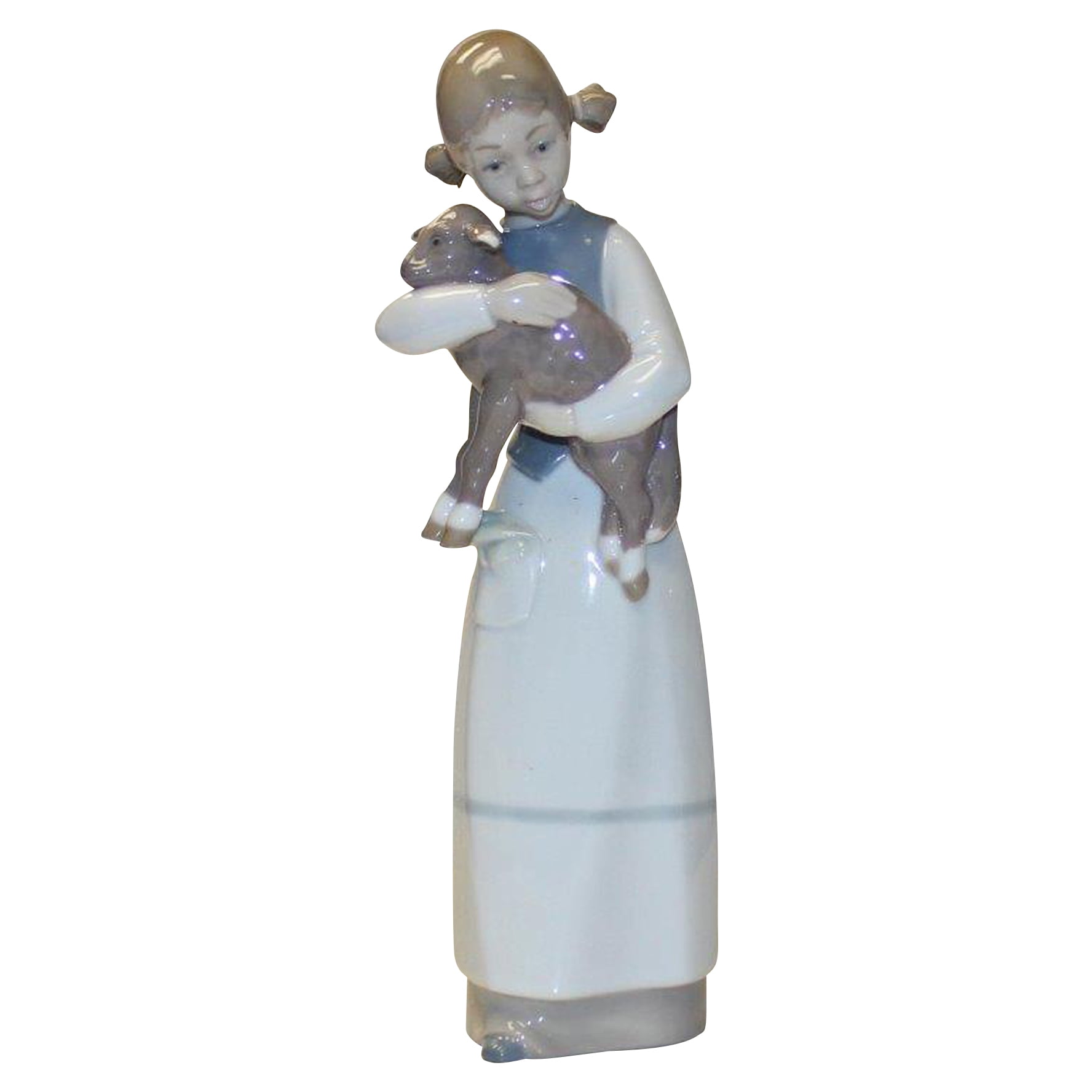 Lladro Figurine 1010 Girl with Lamb No Box