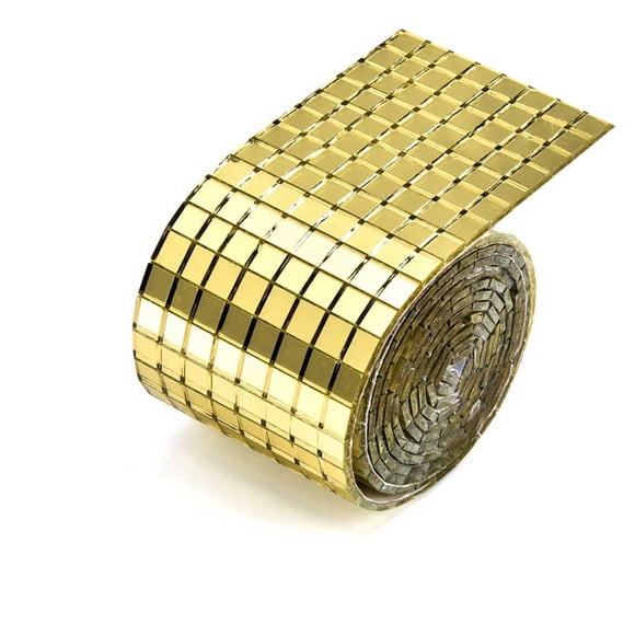 Naiovety Adhesivo de pared de azulejo para sala de estar, adhesivo de vidrio autoadhesivo para barra de oficina en casa, decoración de superficie de Decoración Oro Naiovety HA067752-02