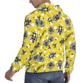 thumbnail image 6 of Naloa Honeybee Men's Casual Hooded Collar Drawstring Hoodies Pullover Sweatshirts Casual Long Sleeve Shirts-4X-Large, 6 of 7