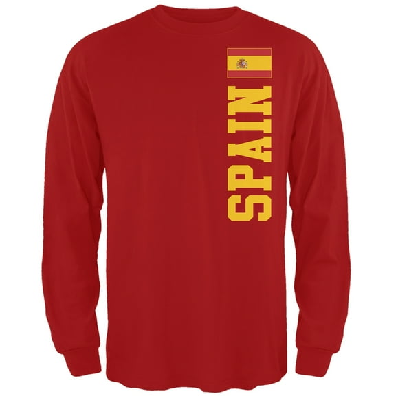 World Cup Spain Red Long Sleeve T-Shirt - 2X-Large
