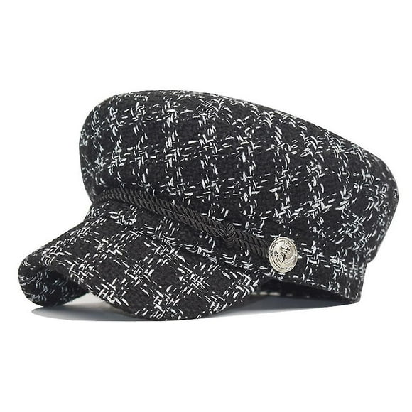 Ladies Peaked Cap Houndstooth Beret Female Casual Beret Fashion Casual