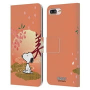 Head Case Designs Officially Licensed Peanuts Oriental Snoopy Lantern 2 Leather Book Wallet Case Cover Compatible with Apple iPhone 11 Pro Max