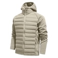 thumbnail image 3 of Men's Lightweight Puffer Jackets, Water-Resistant Casual Winter Hooded Coat, Travel, 3 of 6