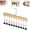 A-Light Brown, variant on Pure Wood Rotating Closet Organizer, Closet Organizer with 10/12 Clips, Space Saving Hanging Clothes Legging Wardrobe Organizer for Jeans, Hats, Shorts, Socks
