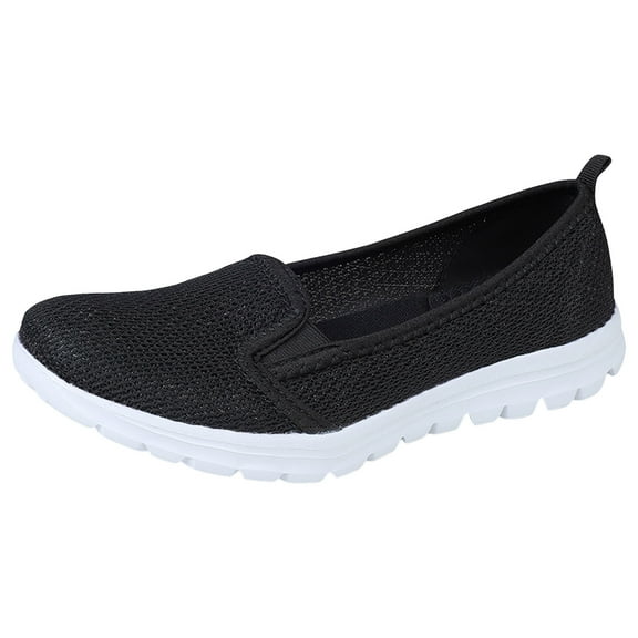 Sngxgn Womens Flat Shoes Classic Flats Dress Shoes Soft Flats for Woman Comfortable Dressy(Black,38)