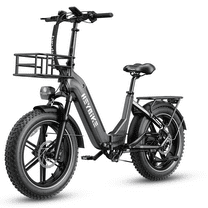 Heybike Ranger S Electric Bike for Adults, 1400W Peak Motor Foldable Ebike, 48V 14.4AH Removable Battery Commuter E-Bike with Hydraulic Brakes, 20" Fat Tire Step-Thru Electric Bicycle, UL2849