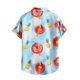 thumbnail image 2 of Camisas Para Hombre Manga Larga De AlgodóN Camisas de un solo pecho de primavera y verano para hombre, camisa informal de manga corta con solapa para playa y vacaciones al libre (Light Blue, M), 2 of 7
