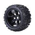 thumbnail image 4 of Neumáticos de coche RC ANGGREK 4 unids/set goma y rueda de bujes de plástico negro, 4 of 8