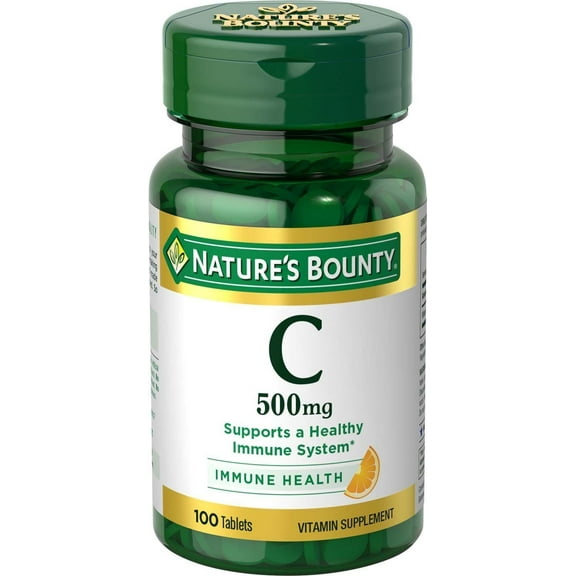 Nature's Bounty Vitamin C 500 mg Tablets 100 ea
