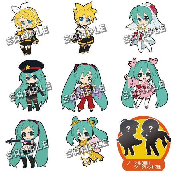 Vocaloid Hatsune Miku Project Diva Trading Cell Phone Strap Track 02 Box Of 10 Walmart Com Walmart Com