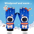 thumbnail image 4 of Guantes De Nieve Para Niños, Guantes De Nieve Forrados Con Forro Polar Para Invierno, Guantes De Esquí A Prueba De Viento Con Pantalla Táctil Para Niñas Y Niños, Guantes De Nieve Para Niños Methold AP006639-03, 4 of 6