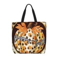 thumbnail image 1 of Fotbe Fall Farmhouse Pumpkins Bolsa Tote con Estampado para Mujer, Bolsos con Cremallera, Bolsa de Hombro Casual de Gran Capacidad con Bolsillos Internos, 1 of 7