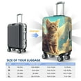 thumbnail image 4 of Fuzoiu Sunshine Cloud Cute Cat Print Suitcase Cover,Washable Luggage Covers for Suitcase,Elastic Luggage Protector Cover,Scratch Resistant Travel Suitcase Covers-Small, 4 of 7
