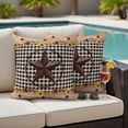 thumbnail image 5 of Texas Star Pillow Covers 2 Pack Country Star Sunflower Pillowcase Waterproof Outdoor Throw Pillow Cover for Patio Garden Square Cushion 16”x16”, 5 of 9